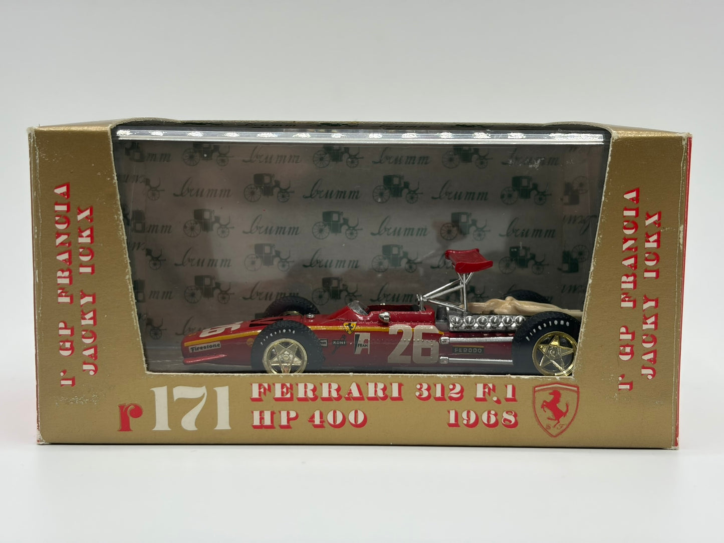 1/43 1968 Ferrari 312 F1 - Jacky Ickx - Brumm | Model F1 Car