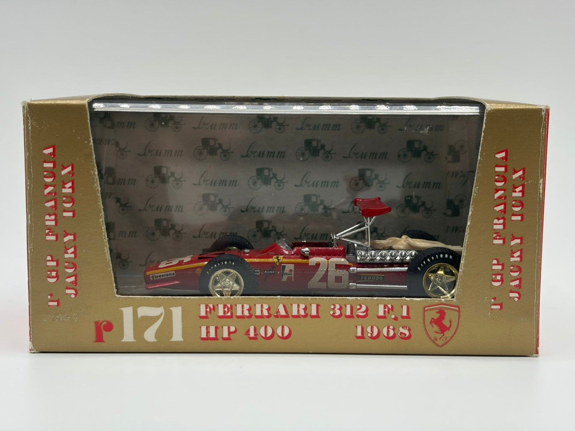 1/43 1968 Ferrari 312 F1 - Jacky Ickx - Brumm | Model F1 Car