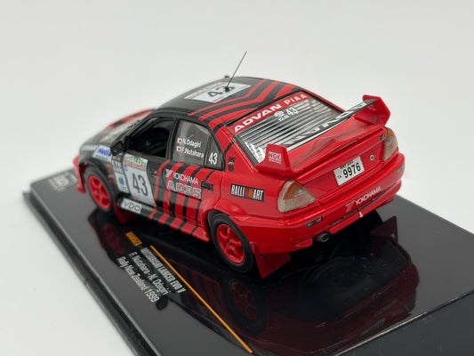 1/43 1999 Mitsubishi Lancer Evo V - New Zealand Rally - Nutahara / Odagiri | Model Rally Car