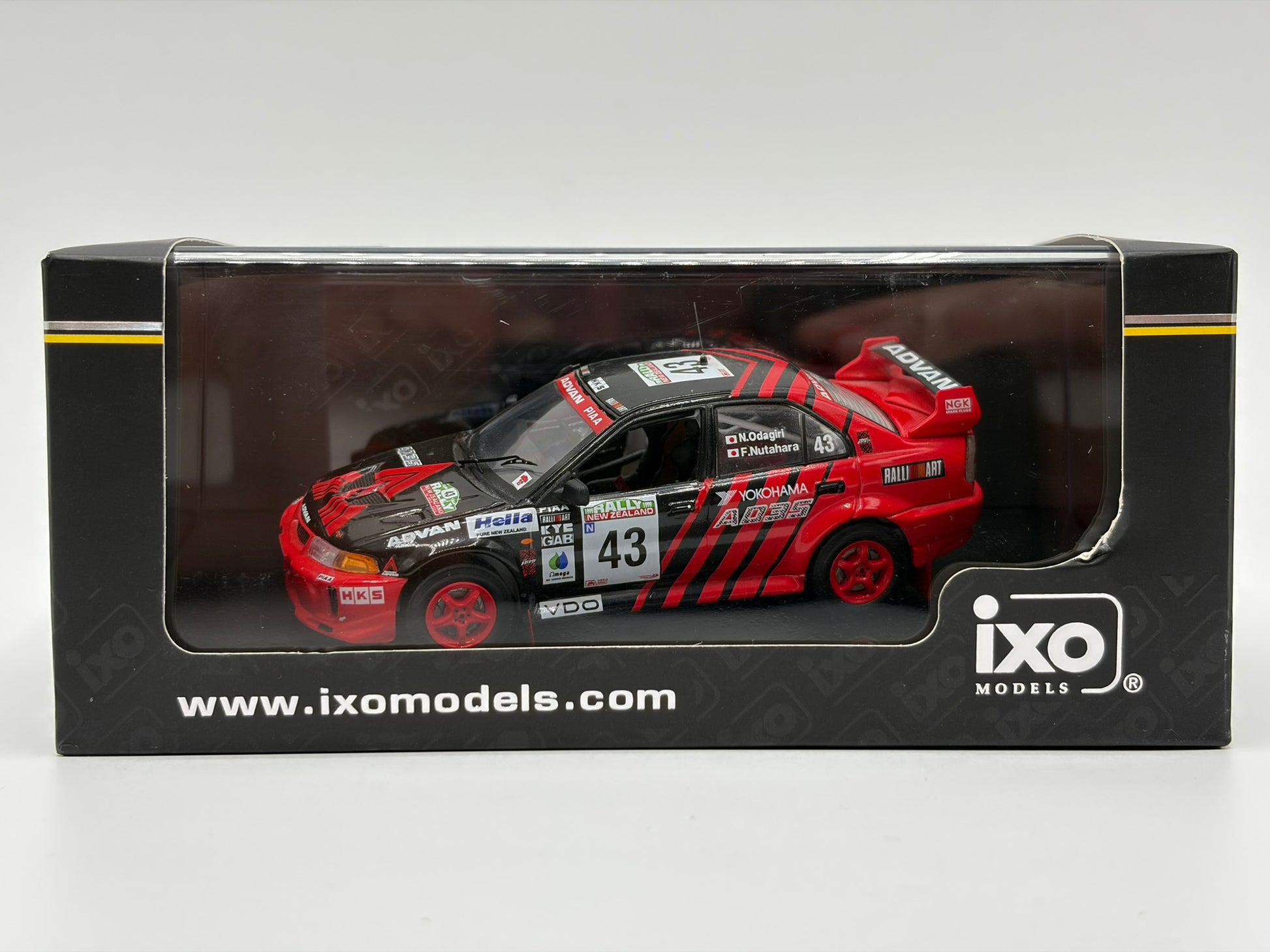 1/43 1999 Mitsubishi Lancer Evo V - New Zealand Rally - Nutahara / Odagiri | Model Rally Car
