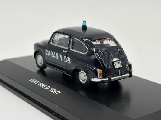 1/43 1967 Fiat 600 D - Carabinieri | Model Police Car