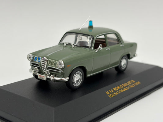 1/43 1959 Alfa Romeo Giulietta - Polizia Stradale Italy | Model Police Car
