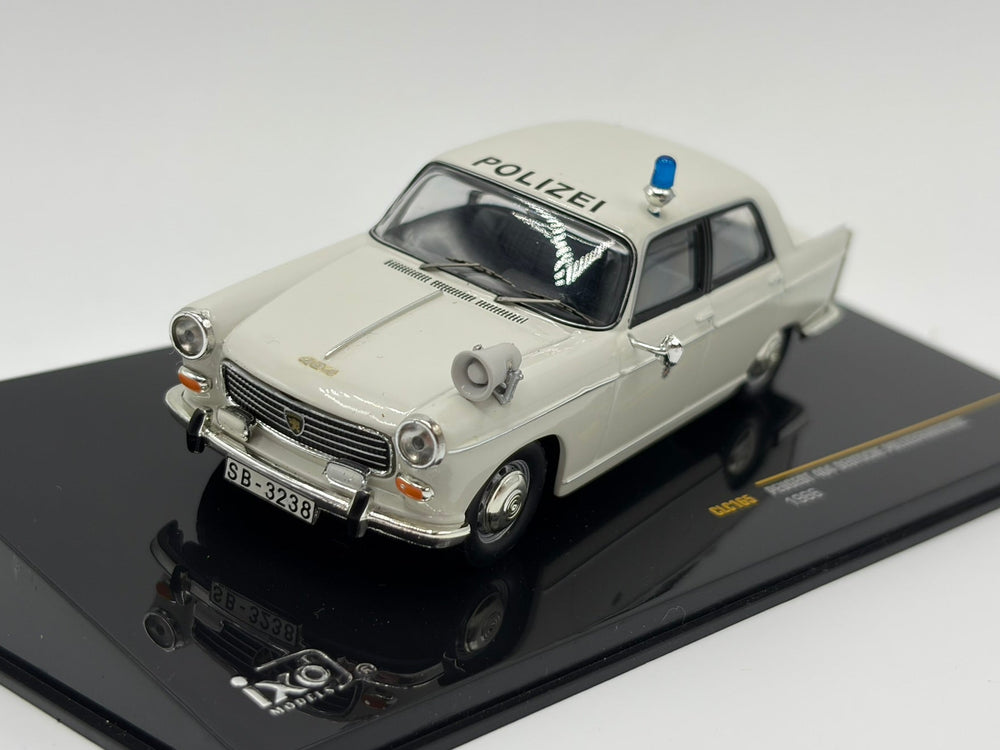 1/43 1966 Peugeot 404 - Deutsche Polizeifahrzeuge | Model Police Car