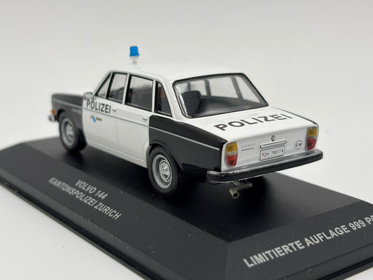 1/43 1972 Volvo 144 - Kantonspolizei (Switzerland) | Model Police Car