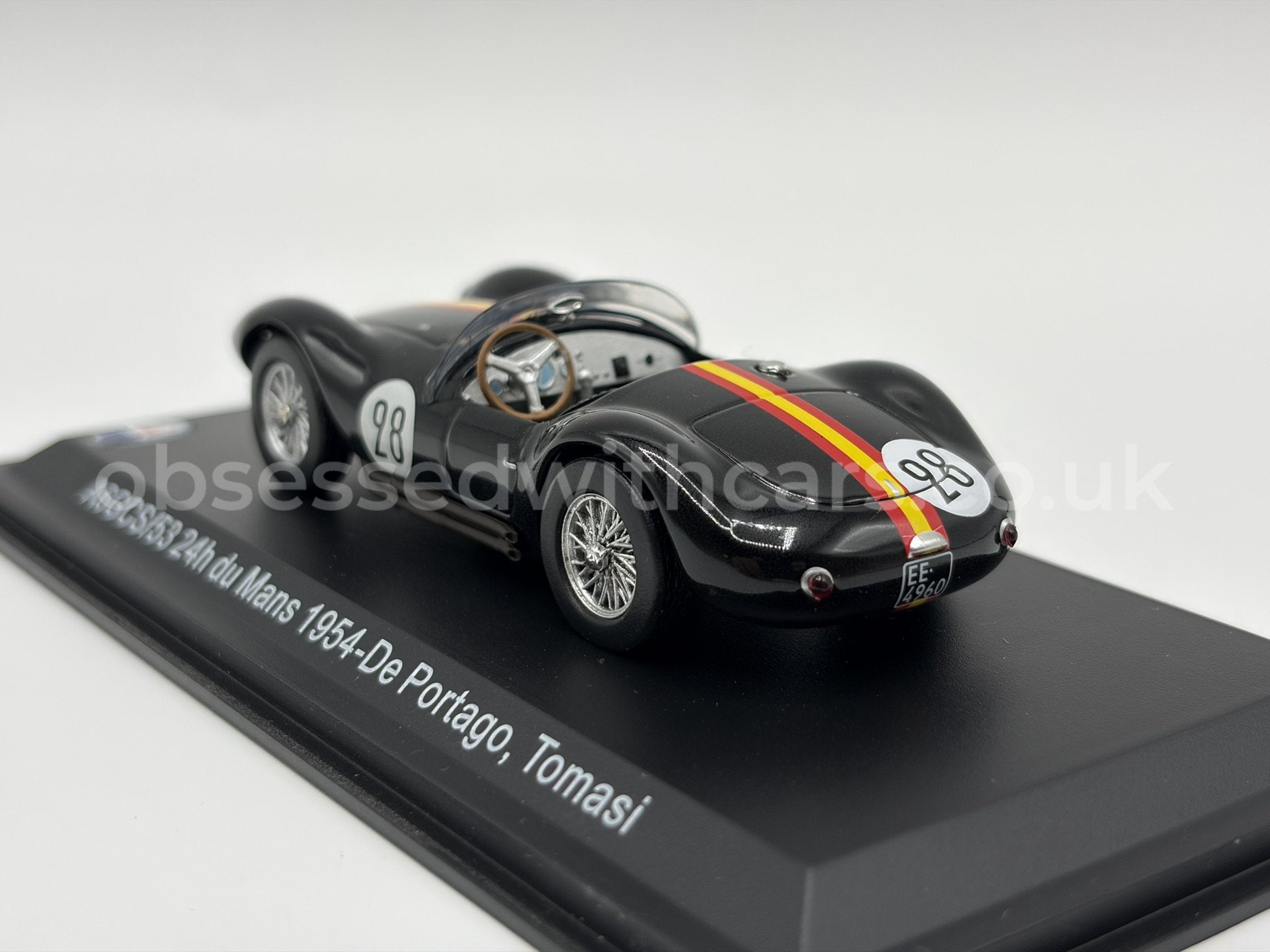 Maserati A6GCS/53 1:43 De Ixo, Le Mans 1954, Pilotos Portago Y