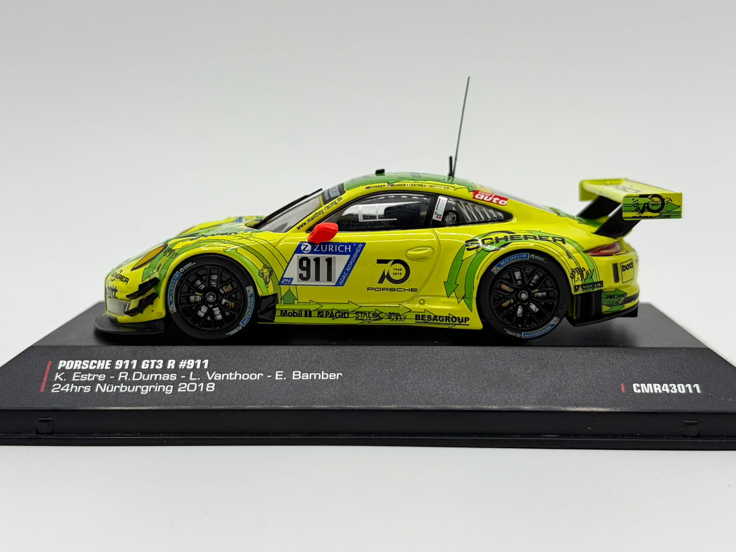 1/43 2018 Porsche 911 GT3 R - 24h Nurburgring - Estre / Dumas / Vanthoor / Bamber | Model Car