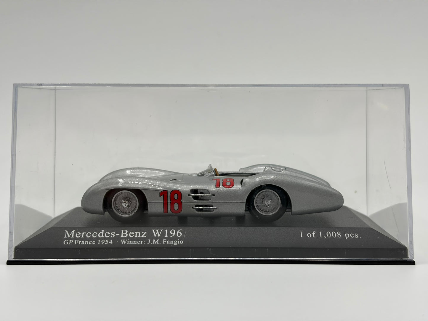 1/43 1954 Mercedes-Benz W196 - GP France - Fangio - Minichamps | Model Car