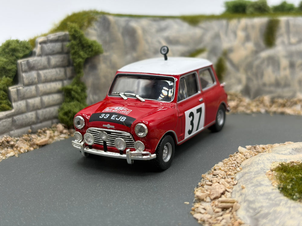 1/43 1964 Mini Cooper S - Monte Carlo Rally - Hopkirk / Liddon | Model Rally Car