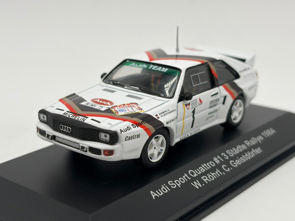 1/43 1984 Audi Sport Quattro - Stadte Rallye - Rohrl / Geistdorfer - CMR | Model Rally Car