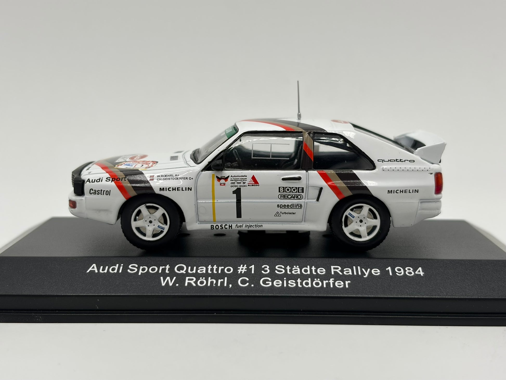 1/43 1984 Audi Sport Quattro - Stadte Rallye - Rohrl / Geistdorfer - CMR | Model Rally Car