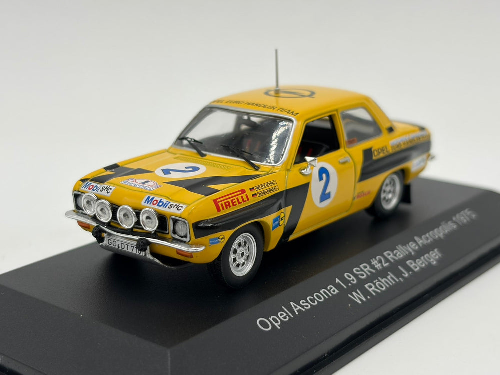 1/43 1975 Opel Ascona 1.9 SR - Acropolis Rally - Rohrl / Berger - CMR | Model Rally Car