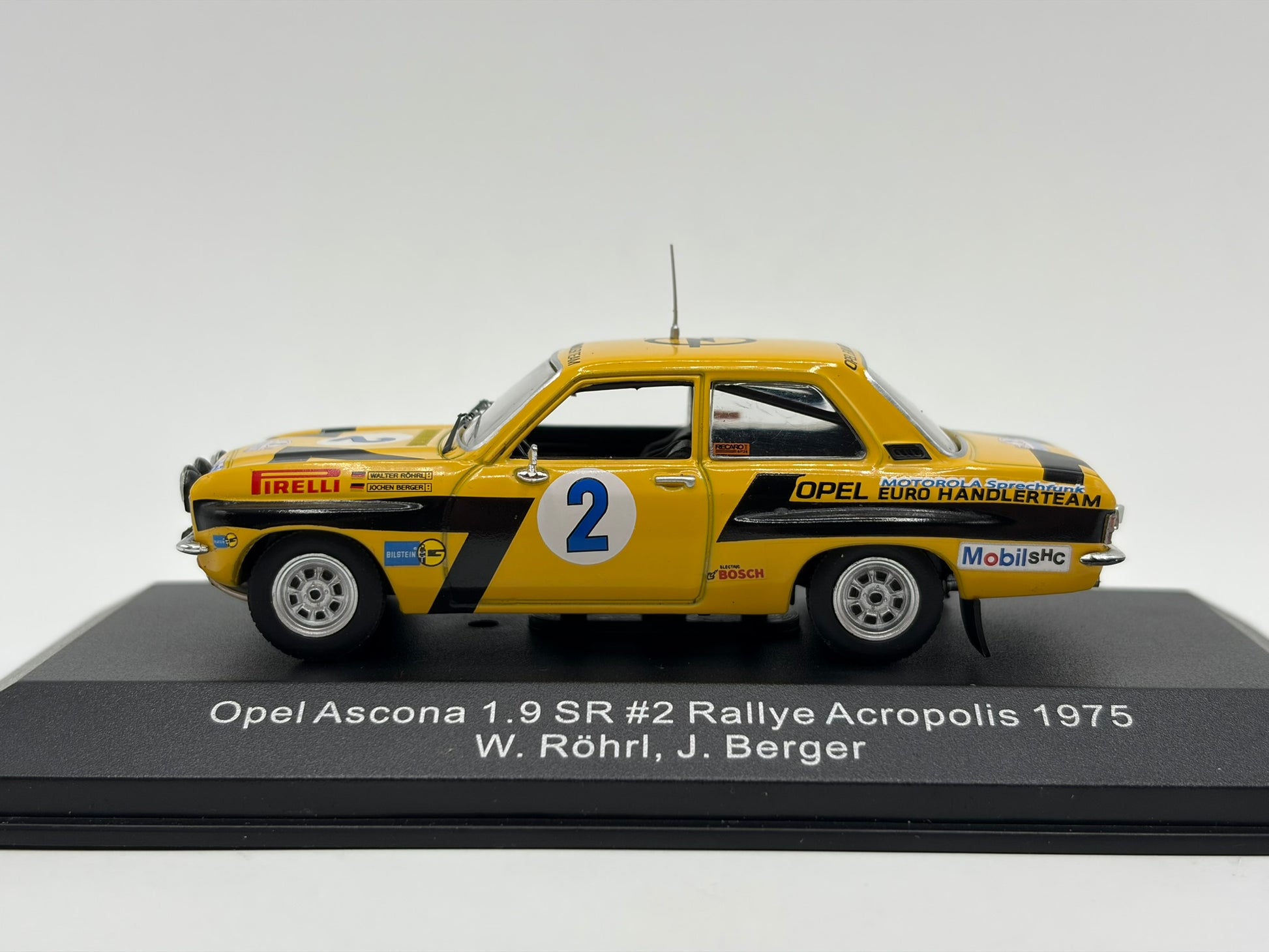 1/43 1975 Opel Ascona 1.9 SR - Acropolis Rally - Rohrl / Berger - CMR | Model Rally Car