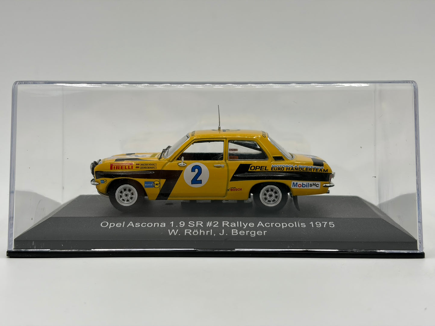 1/43 1975 Opel Ascona 1.9 SR - Acropolis Rally - Rohrl / Berger - CMR | Model Rally Car
