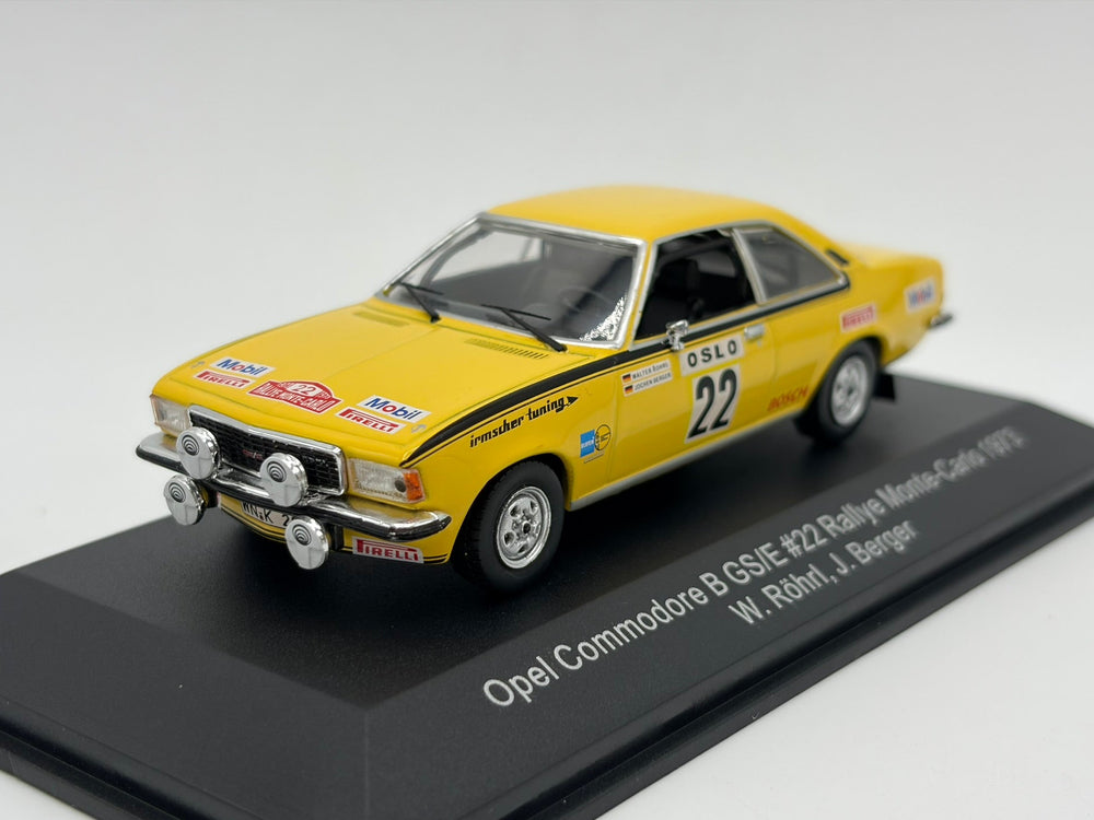 1/43 1973 Opel Commodore B GS/E - Monte Carlo Rally - Rohrl / Berger - CMR | Model Rally Car