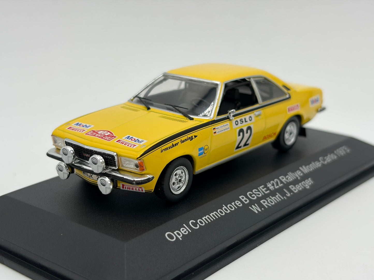 1/43 1973 Opel Commodore B GS/E - Monte Carlo Rally - Rohrl / Berger - CMR | Model Rally Car
