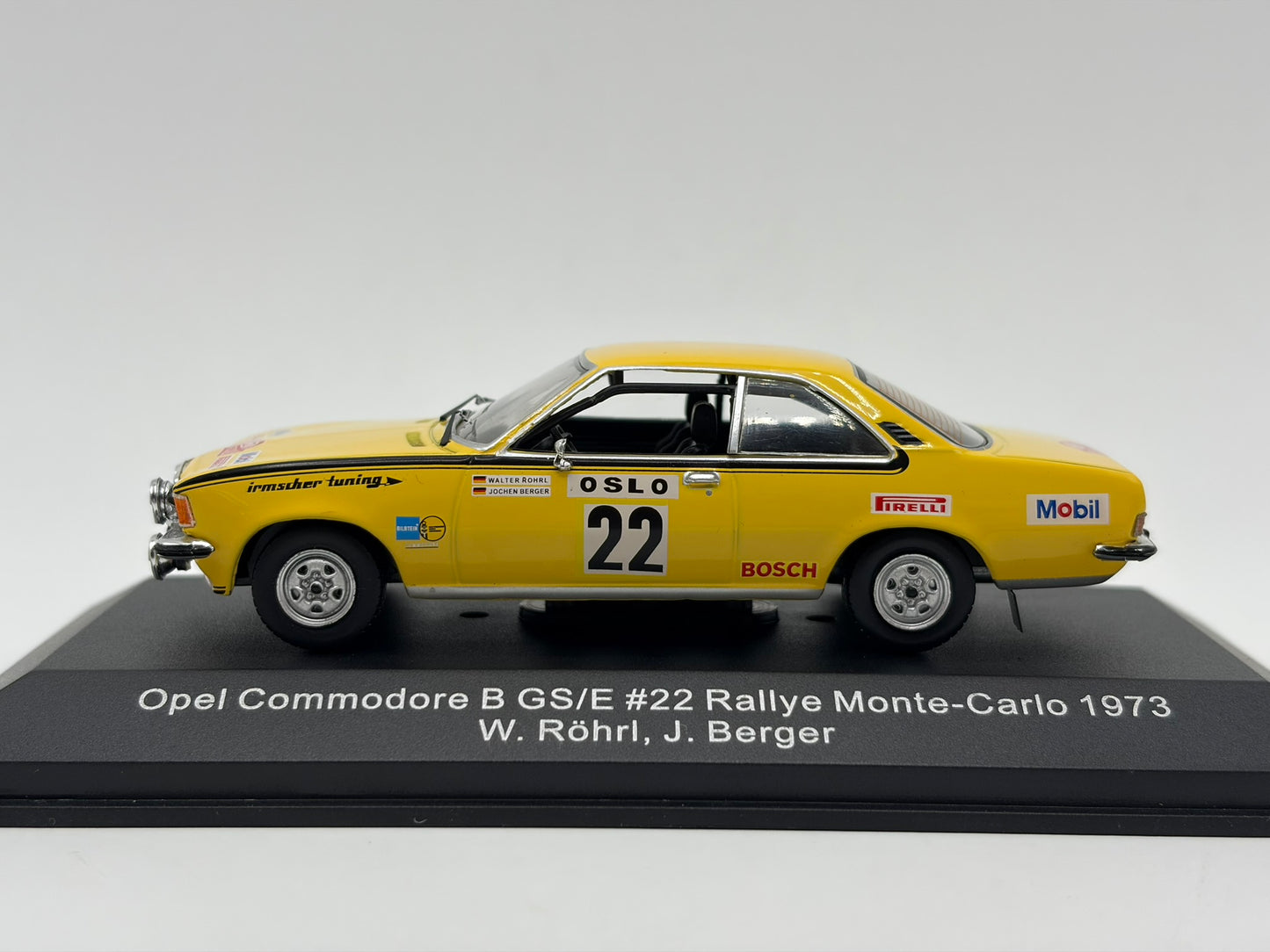 1/43 1973 Opel Commodore B GS/E - Monte Carlo Rally - Rohrl / Berger - CMR | Model Rally Car