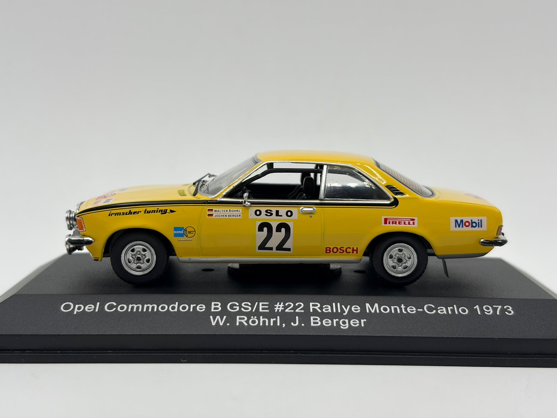 1/43 1973 Opel Commodore B GS/E - Monte Carlo Rally - Rohrl / Berger - CMR | Model Rally Car