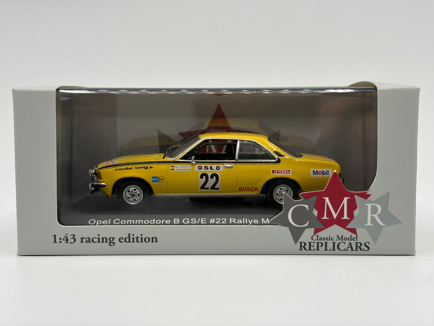 1/43 1973 Opel Commodore B GS/E - Monte Carlo Rally - Rohrl / Berger - CMR | Model Rally Car