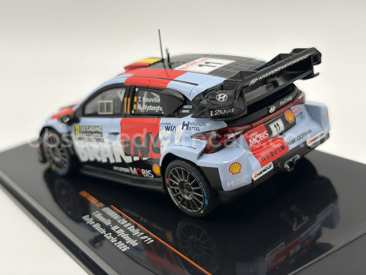 1/43 2026 Hyundai i20 N Rally1 - Rallye Monte Carlo- Neuville / Wydaeghe | Model Rally Car