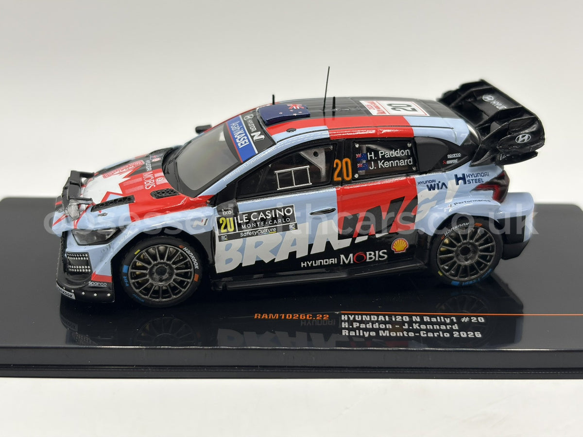 1/43 2026 Hyundai i20 N Rally1 - Rallye Monte Carlo - Paddon / Kennard | Model Rally Car