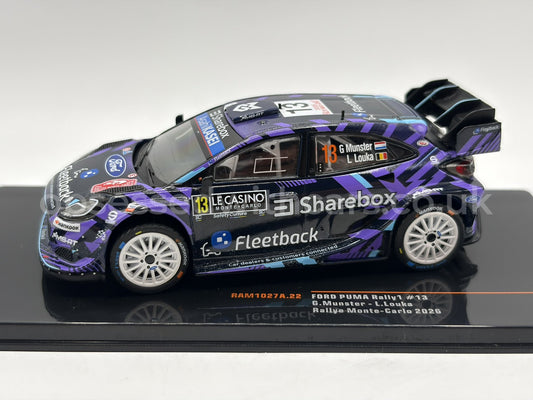 1/43 2026 Ford Puma Rally1 - Rallye Monte Carlo - Munster / Louka | Model Rally Car