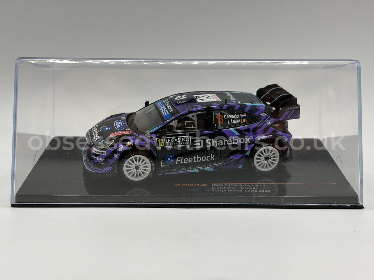 1/43 2026 Ford Puma Rally1 - Rallye Monte Carlo - Munster / Louka | Model Rally Car