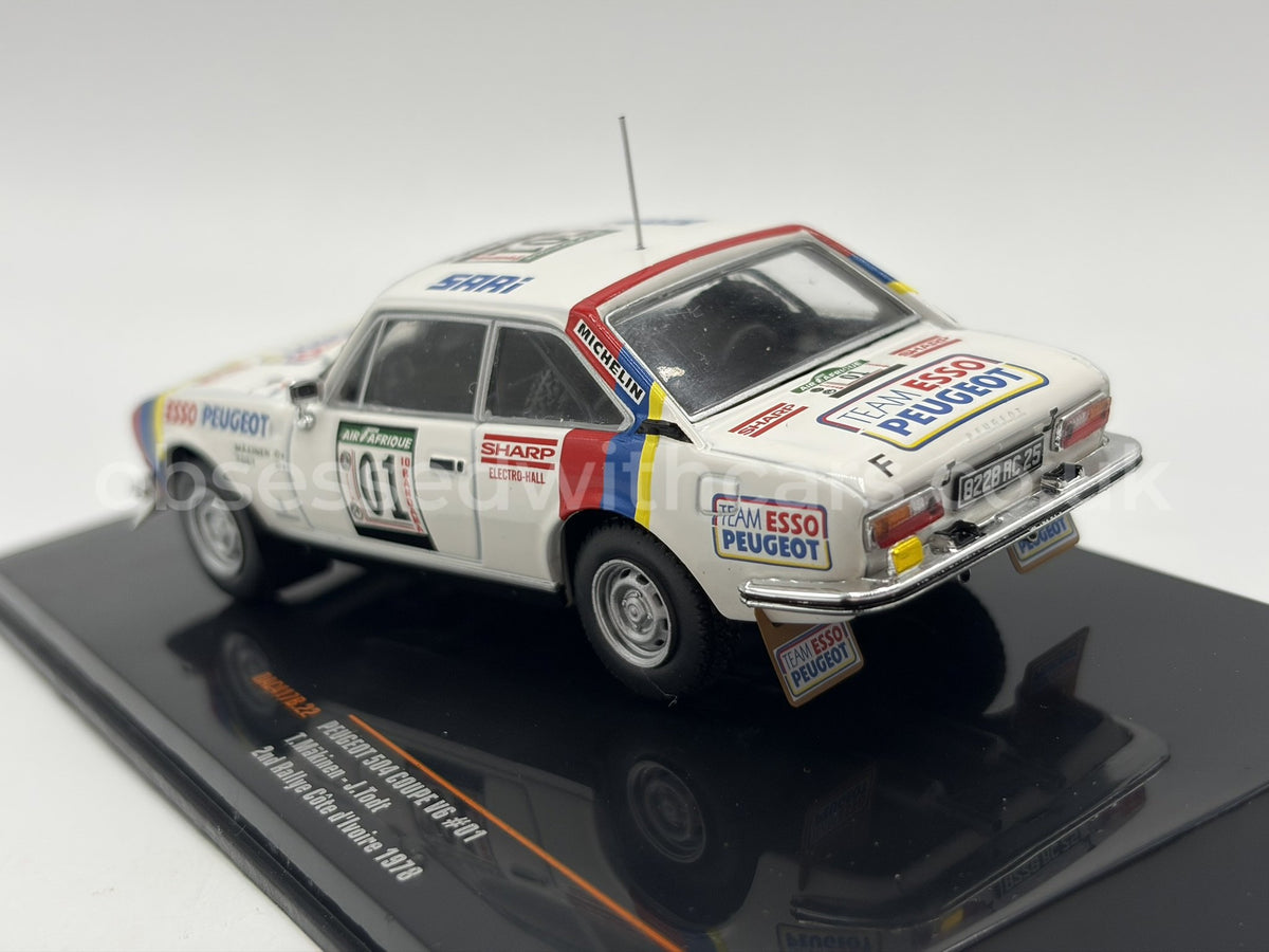 1/43 1978 Peugeot 504 Coupe V6 - Rallye Cote d'Ivoire - Makinen / Todt | Model Rally Car