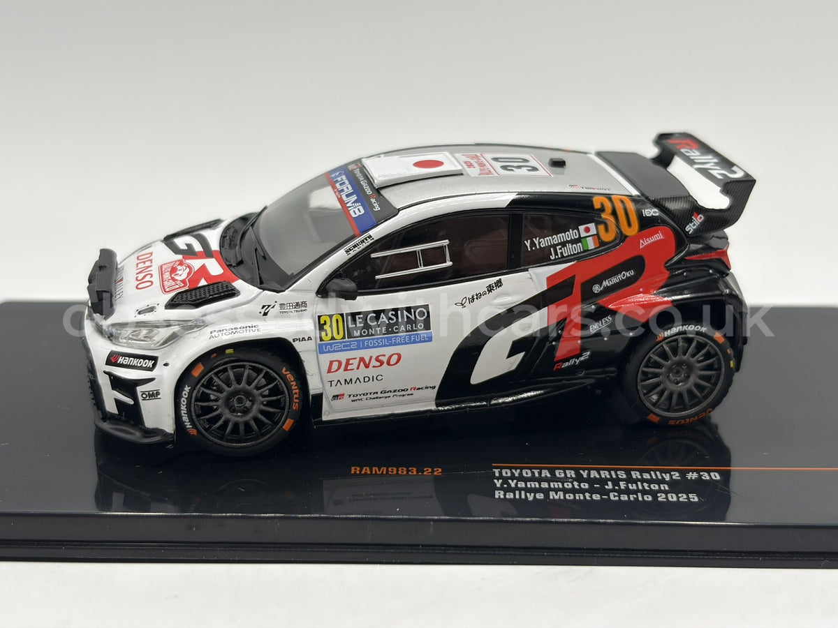 1/43 2025 Toyota GR Yaris Rally2 - Rallye Monte Carlo - Yamamoto / Fulton | Model Rally Car
