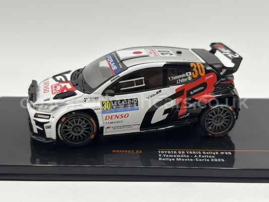 1/43 2025 Toyota GR Yaris Rally2 - Rallye Monte Carlo - Yamamoto / Fulton | Model Rally Car