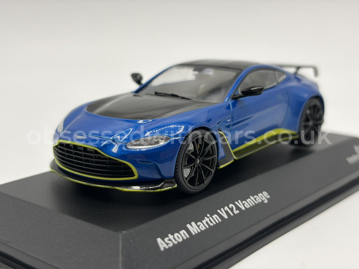 1/43 2023 Aston Martin V12 Vantage - Blue - Solido | Model Car