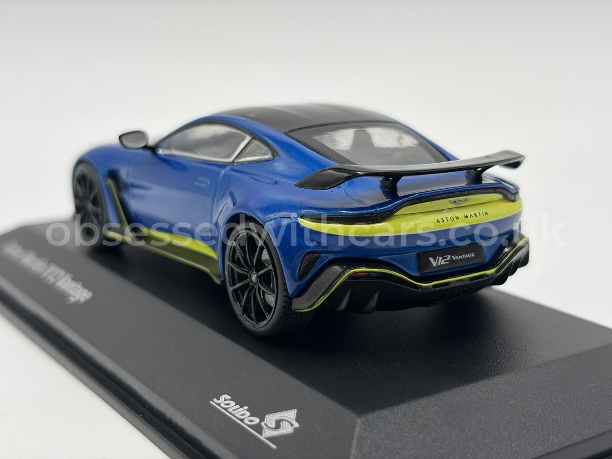 1/43 2023 Aston Martin V12 Vantage - Blue - Solido | Model Car