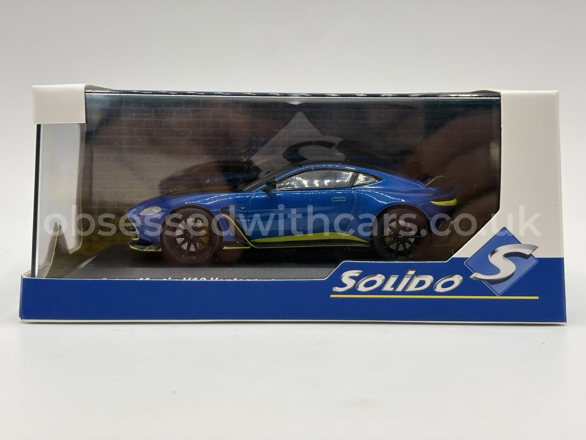 1/43 2023 Aston Martin V12 Vantage - Blue - Solido | Model Car