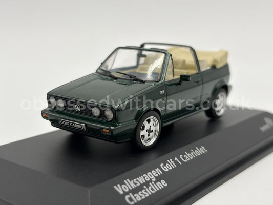 1/43 1992 Volkswagen Golf 1 Cabriolet - Classic Green - Solido | Model Car