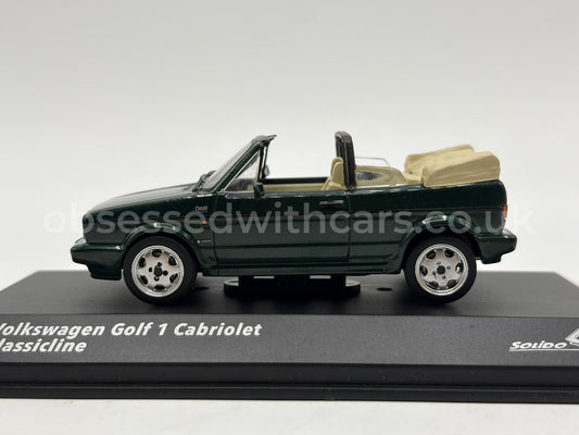 1/43 1992 Volkswagen Golf 1 Cabriolet - Classic Green - Solido | Model Car
