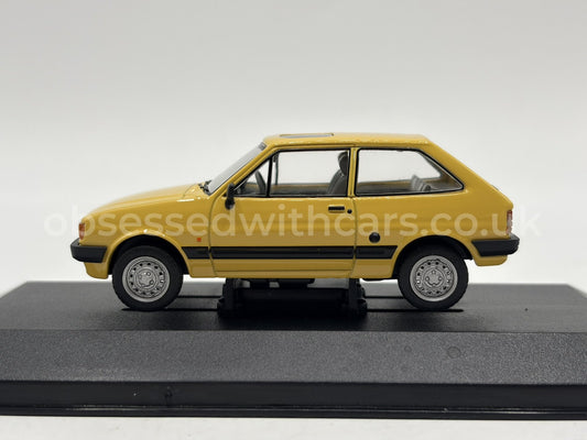 1/43 1985 Ford Fiesta Mk2 1.1L - Citrine Yellow - Corgi Vanguards | Model Car