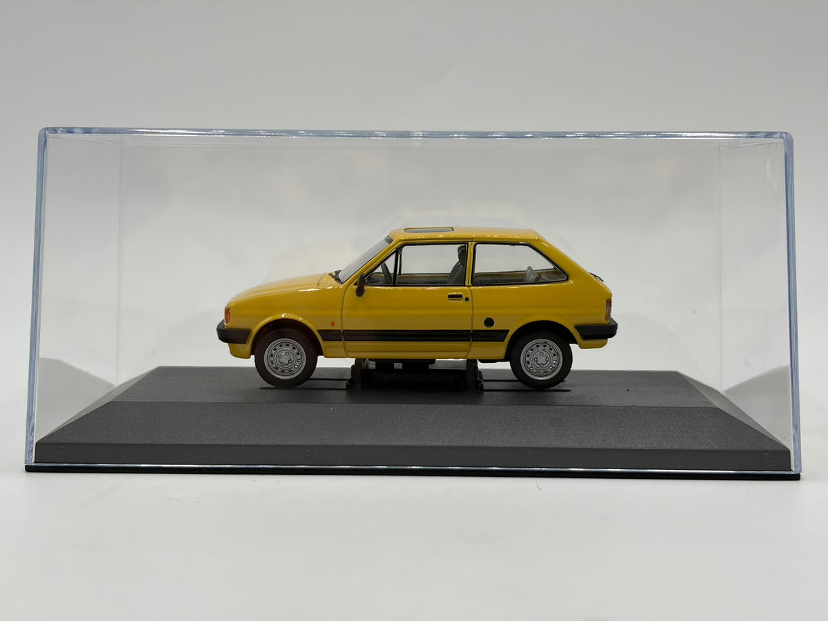 1/43 1985 Ford Fiesta Mk2 1.1L - Citrine Yellow - Corgi Vanguards | Model Car