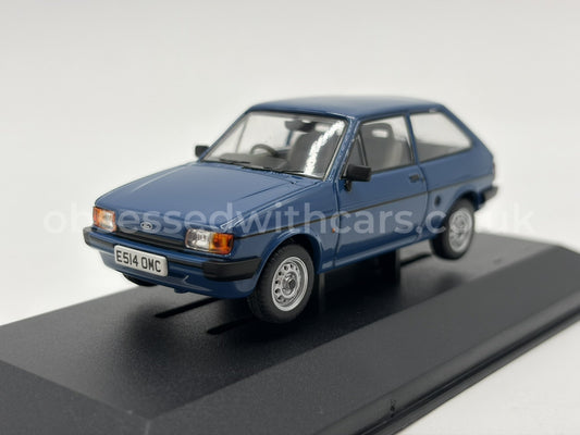 1/43 1987 Ford Fiesta Mk2 1.1 Popular Plus - Maritime Blue - Corgi Vanguards | Model Car