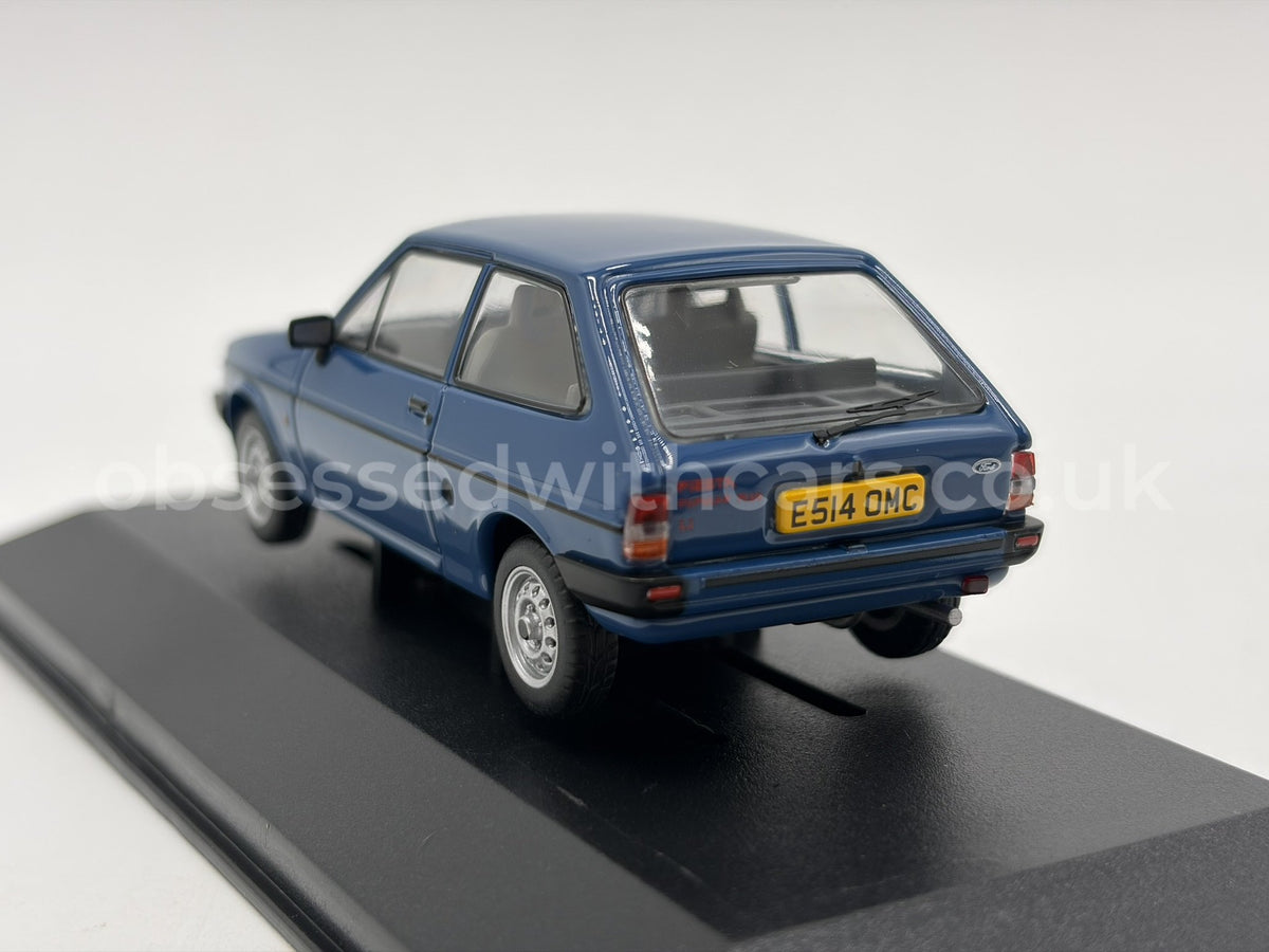 1/43 1987 Ford Fiesta Mk2 1.1 Popular Plus - Maritime Blue - Corgi Vanguards | Model Car