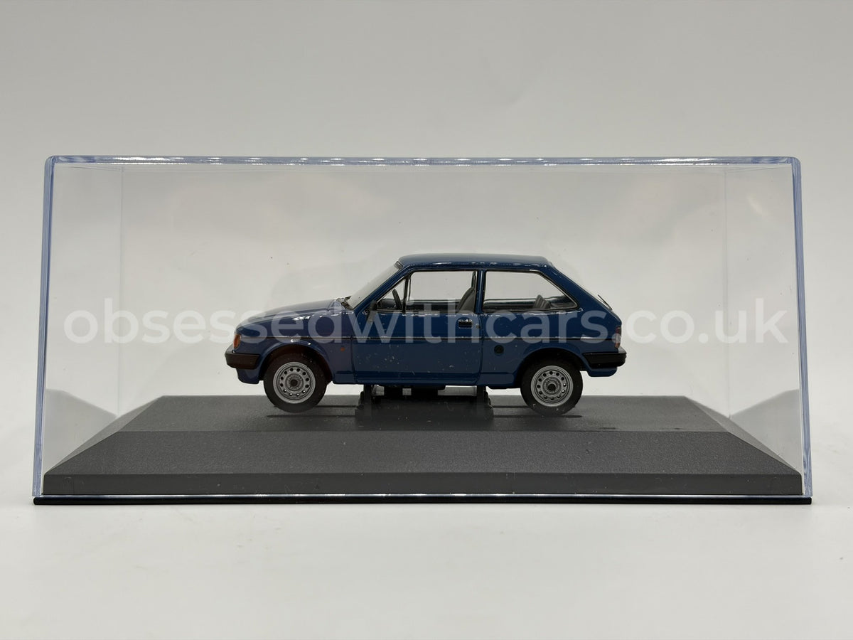 1/43 1987 Ford Fiesta Mk2 1.1 Popular Plus - Maritime Blue - Corgi Vanguards | Model Car