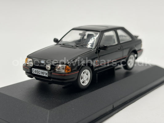 1/43 1985 Ford Escort Mk4 XR3i - Black - Corgi Vanguards | Model Car