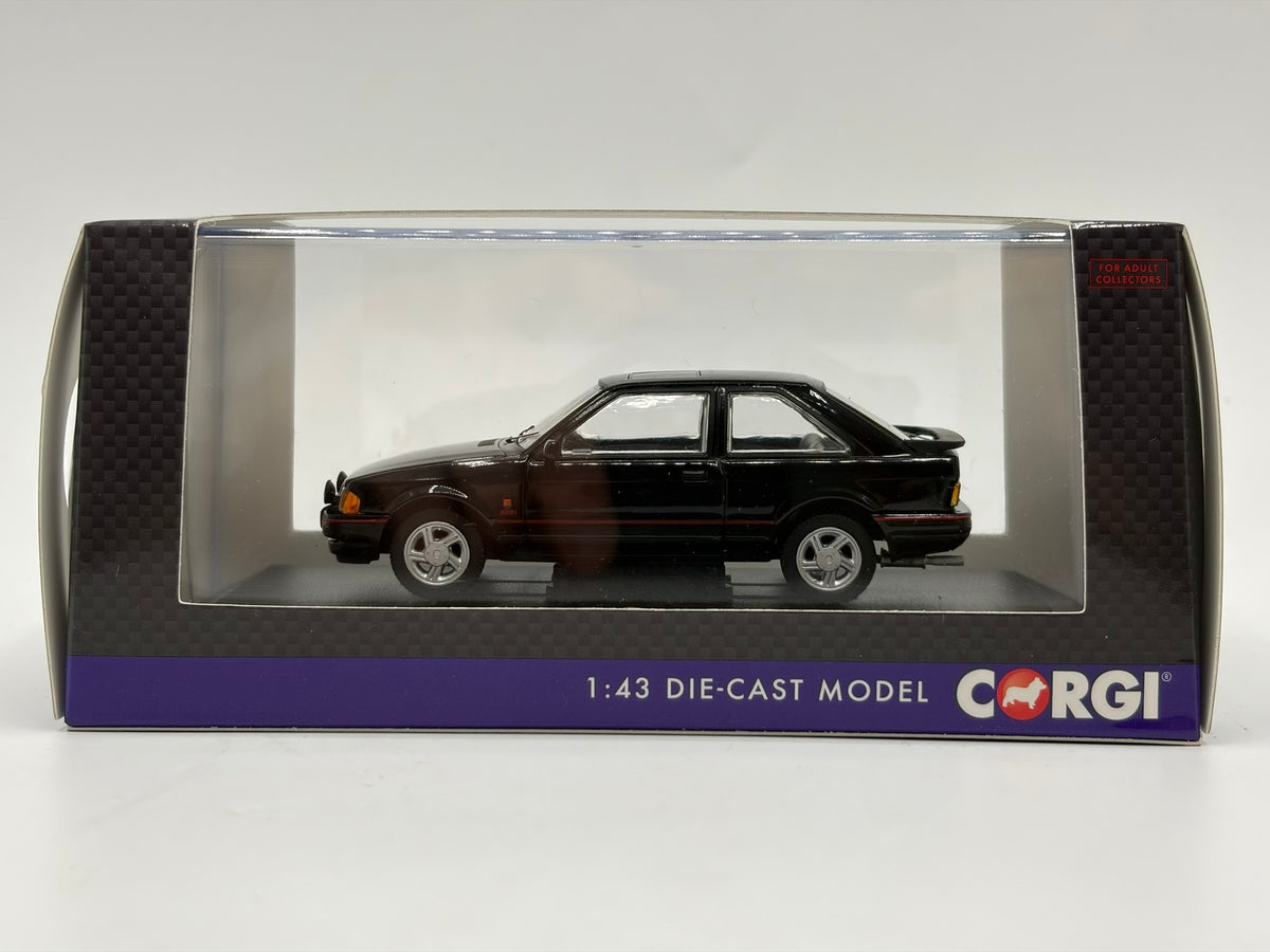 1/43 1985 Ford Escort Mk4 XR3i - Black - Corgi Vanguards | Model Car