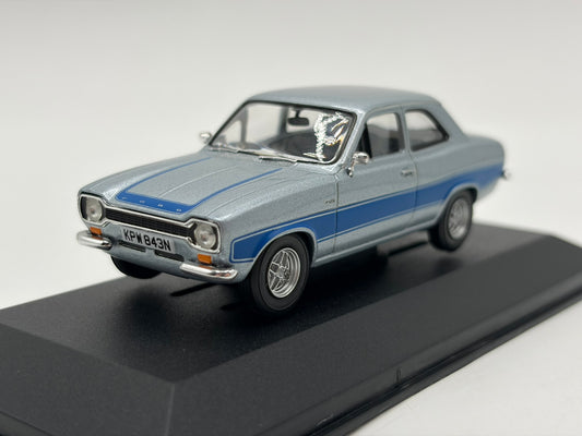 1/43 1975 Ford Escort Mk1 RS2000 - Stardust Silver - Corgi Vanguards | Model Car