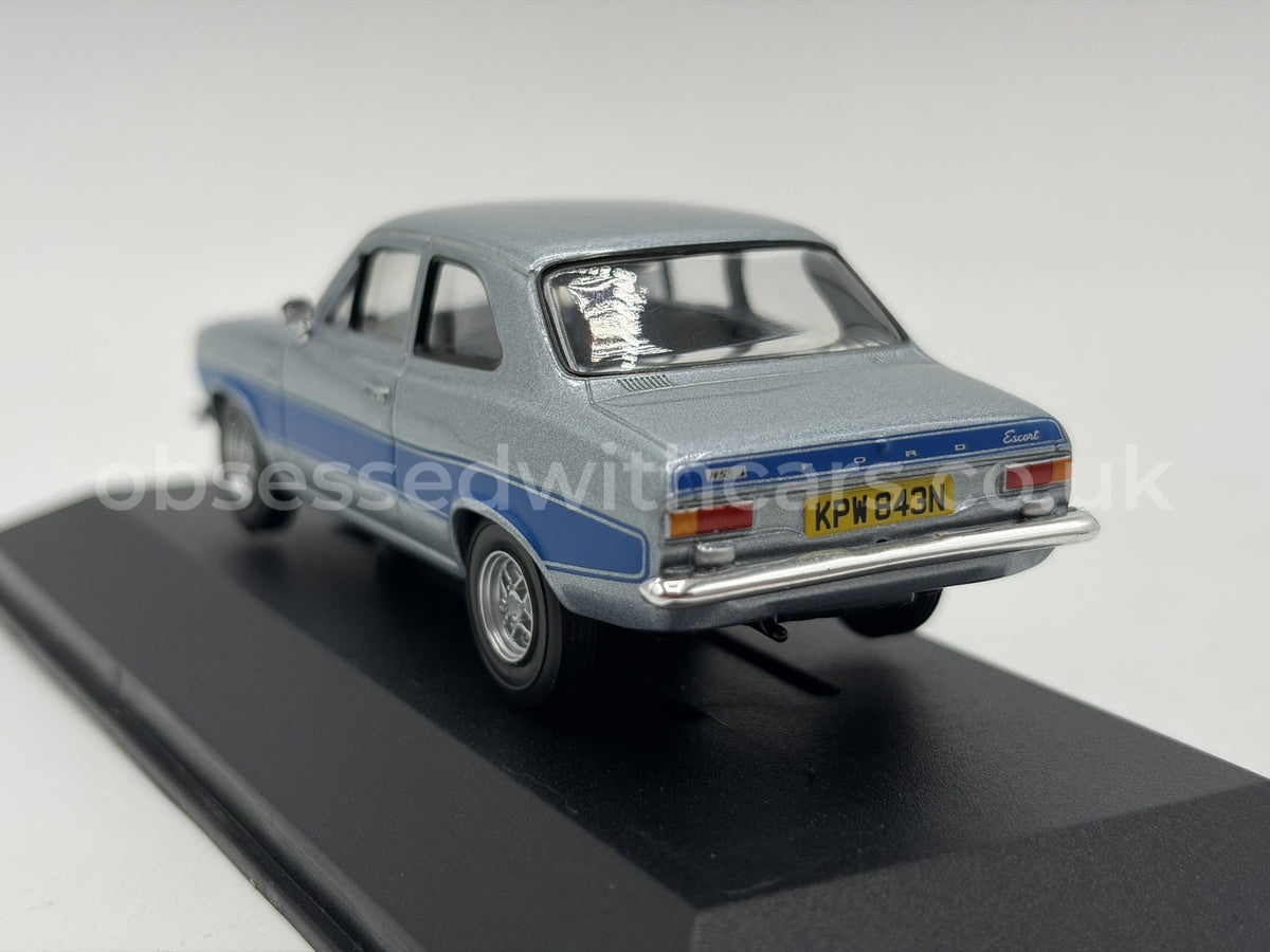 1/43 1975 Ford Escort Mk1 RS2000 - Stardust Silver - Corgi Vanguards | Model Car
