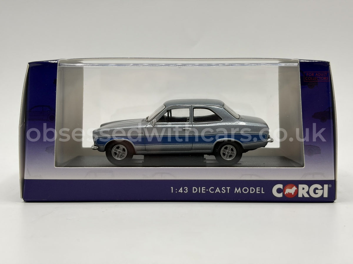 1/43 1975 Ford Escort Mk1 RS2000 - Stardust Silver - Corgi Vanguards | Model Car