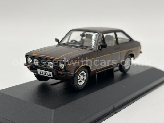1/43 1979 Ford Escort Mk2 1600 Sport - Roman Bronze - Corgi Vanguards | Model Car
