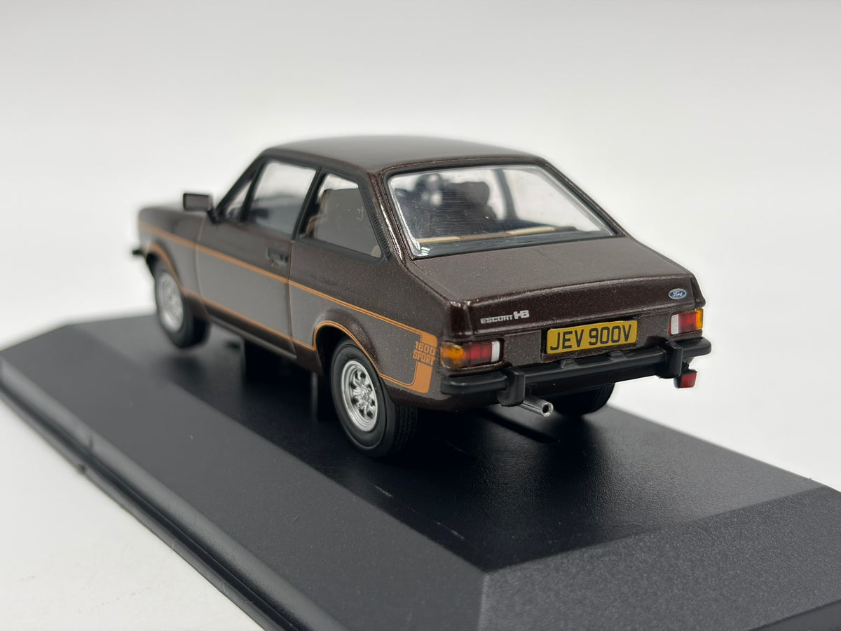 1/43 1979 Ford Escort Mk2 1600 Sport - Roman Bronze - Corgi Vanguards | Model Car