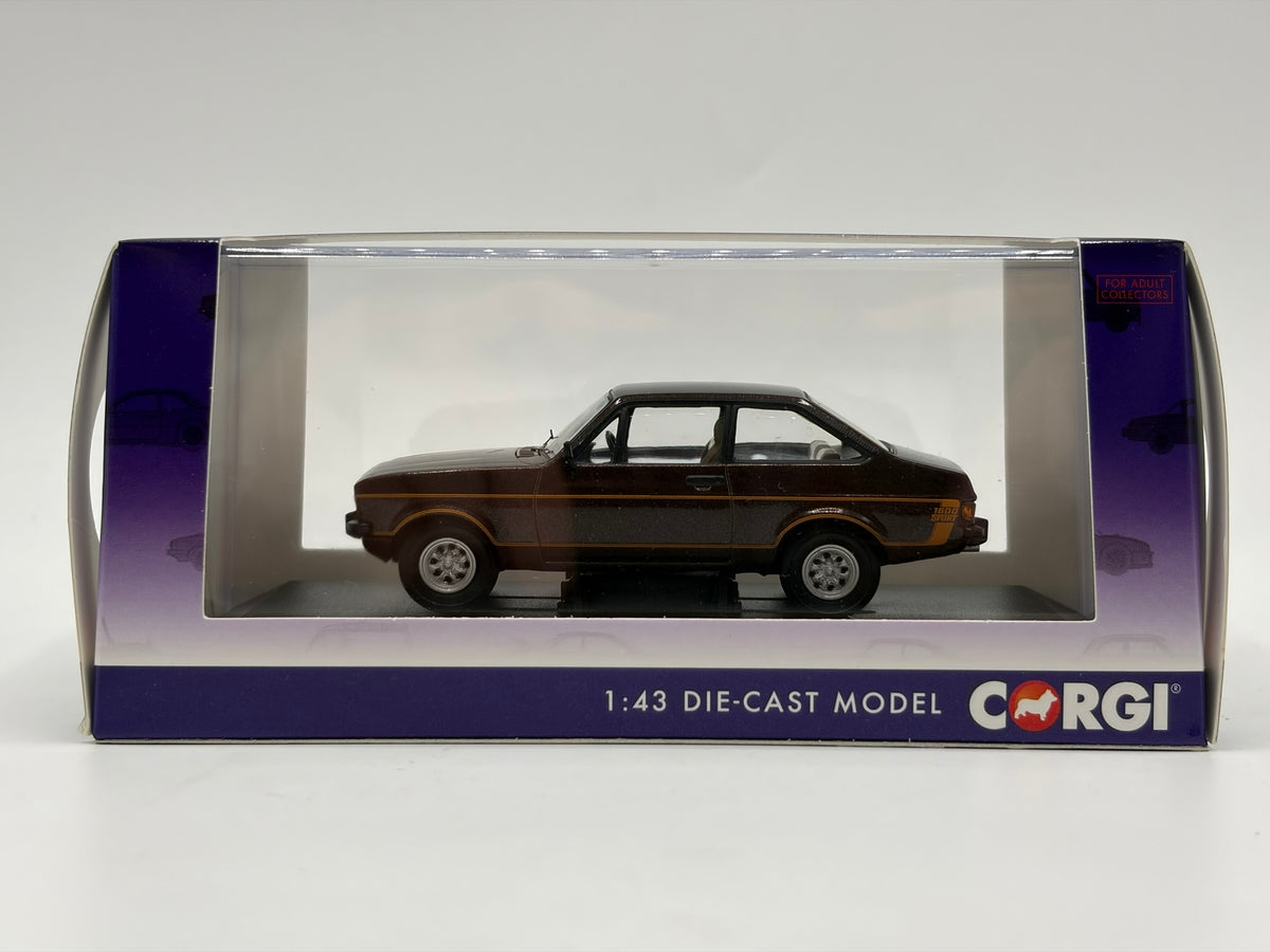 1/43 1979 Ford Escort Mk2 1600 Sport - Roman Bronze - Corgi Vanguards | Model Car