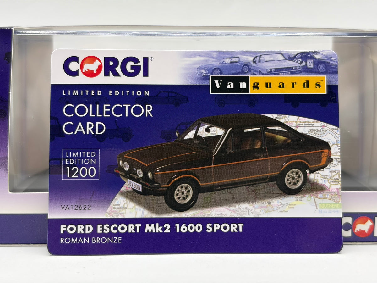 1/43 1979 Ford Escort Mk2 1600 Sport - Roman Bronze - Corgi Vanguards | Model Car