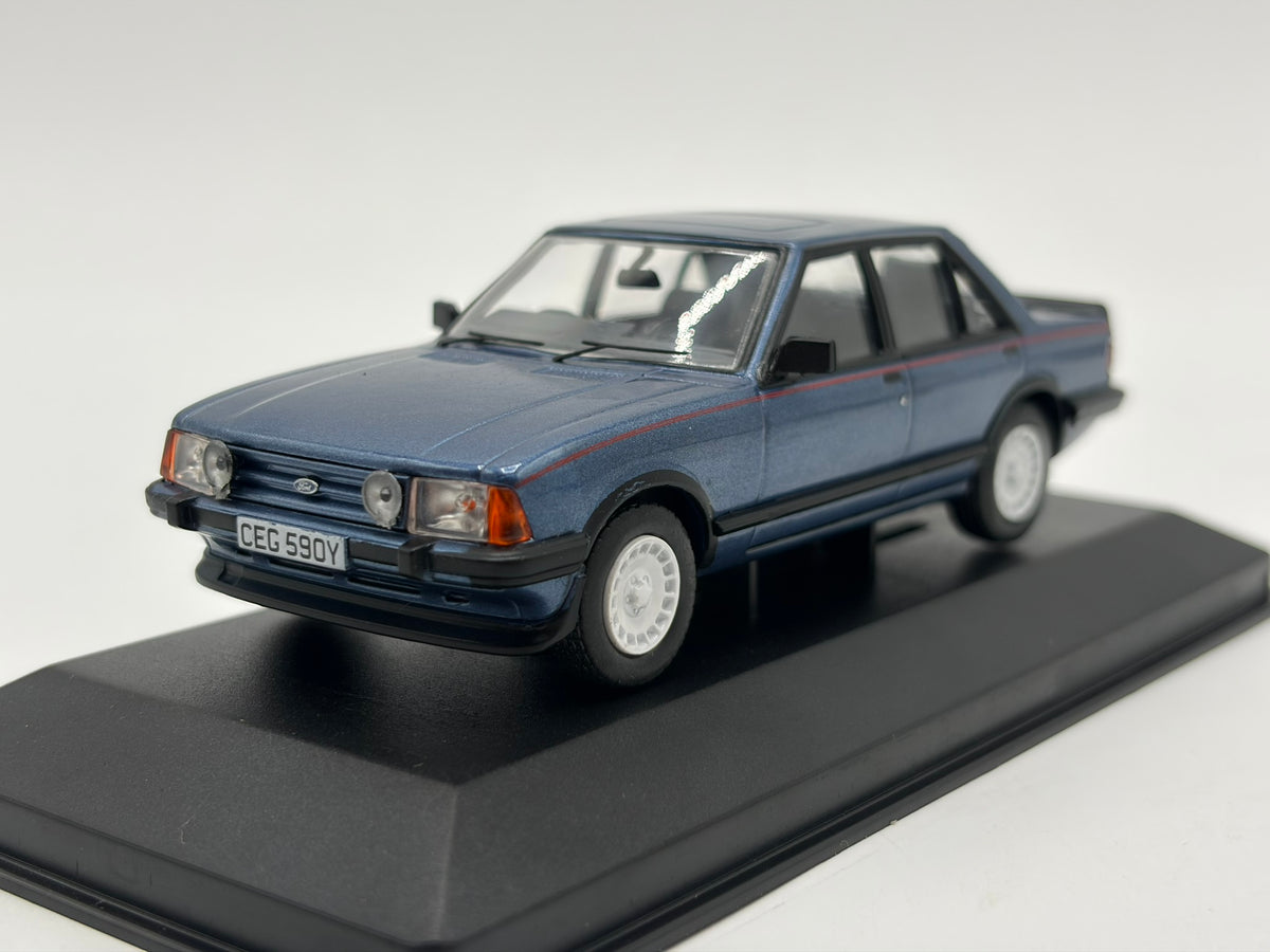 1/43 1982 Ford Granada Mk2 2.8 Injection - Caspian Blue | Model Car