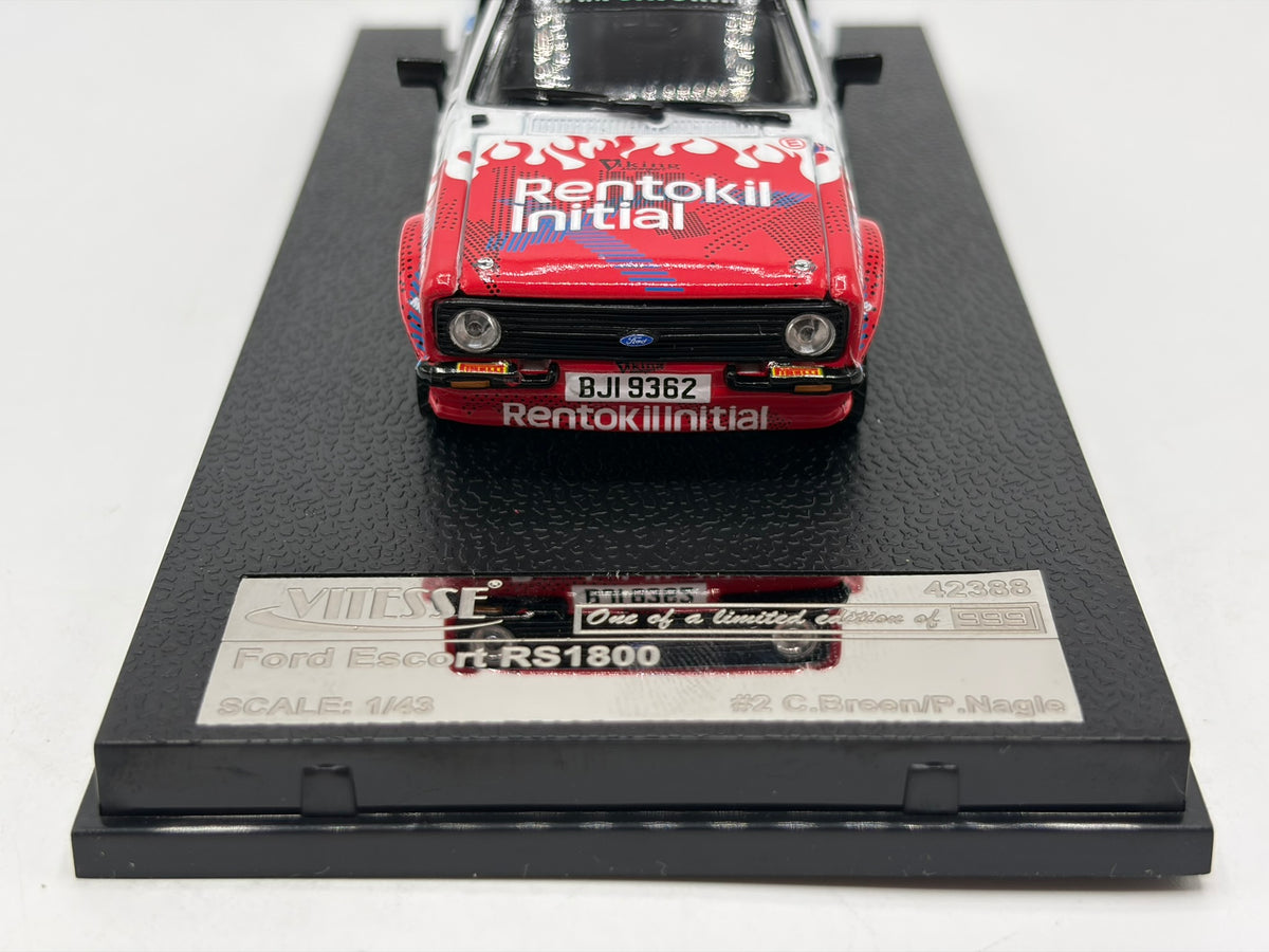 1/43 2019 Ford Escort Mk2 RS1800 - Killarney Historic Rally - Breen / Nagle | Model Rally Car